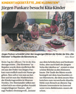 Tag der offenen T&uuml;r und &raquo;B&auml;rentaufe&laquo; in der KiTa &raquo;Die Kleinsten&laquo;