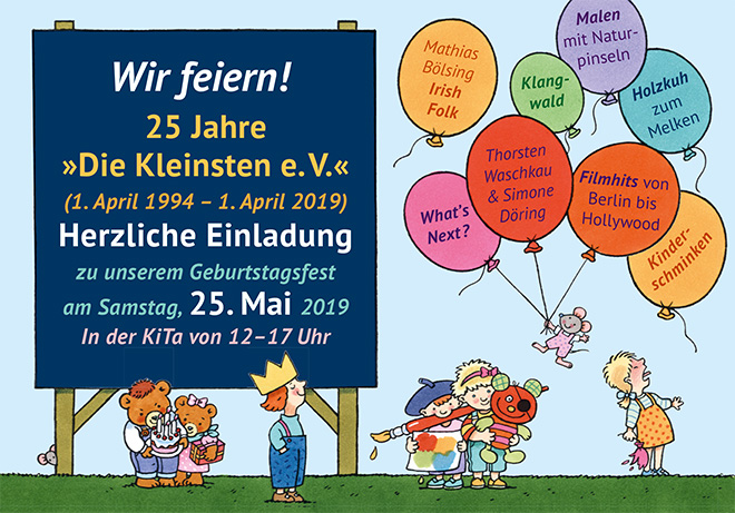 Wir feiern! 25 Jahre &raquo;Die Kleinsten e.V.&laquo;